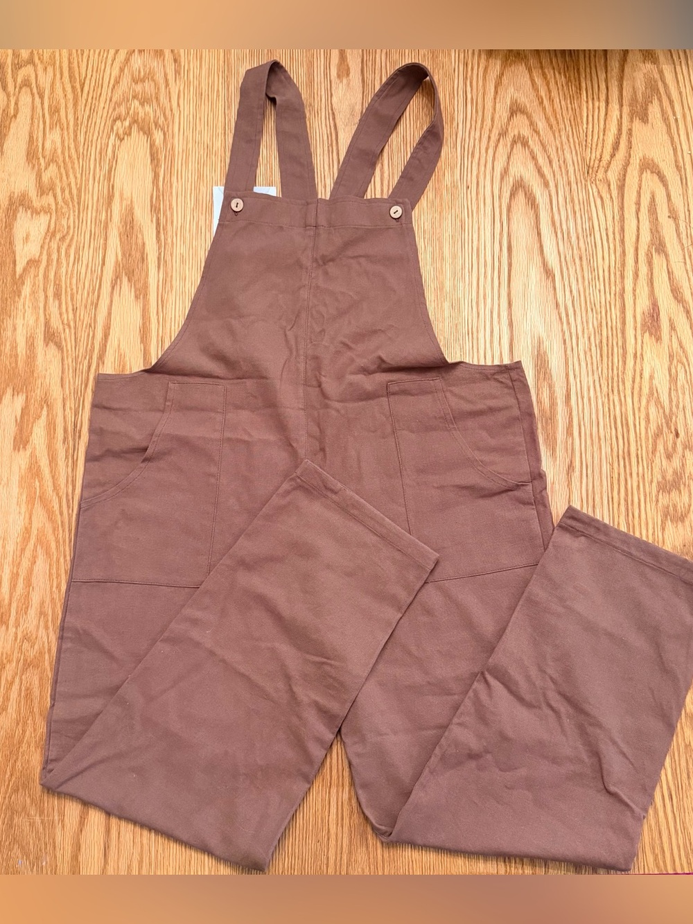 Little Cottonwood - Women’s Brown Linen Bib Overalls